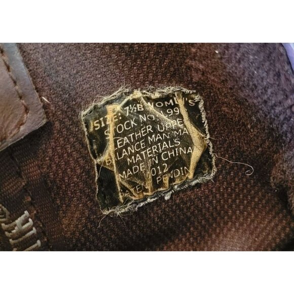 Justin Western Boots 7.5B Leather Brown Pink Stitching GYPSY Western Cowboy - Picture 4 of 9